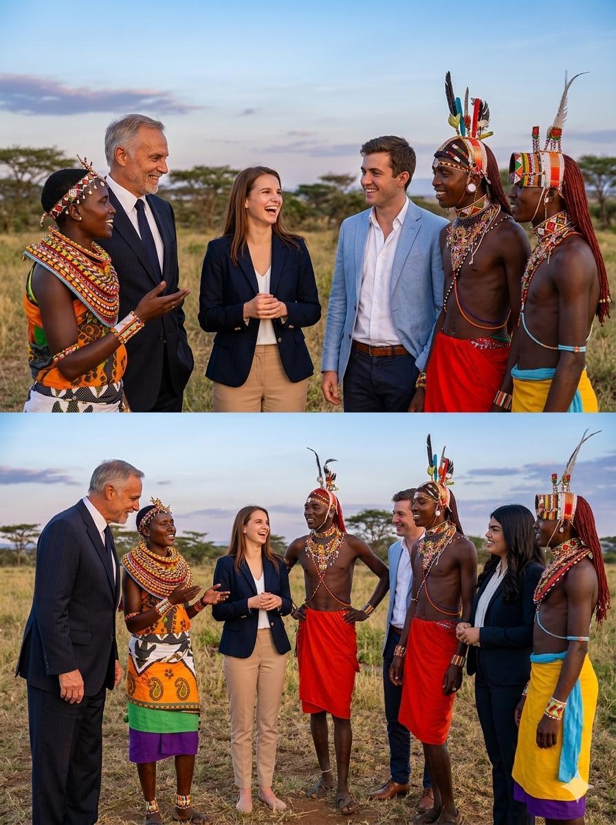 Team at Maasai Mara, Kenya